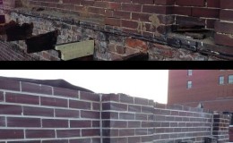 exterior brick wall resporation
